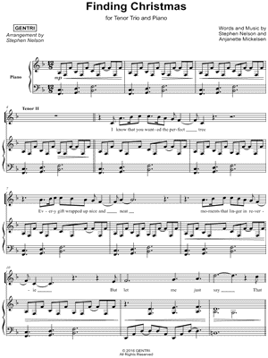 Finding Christmas - Tenor Trio & Piano