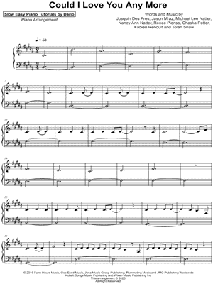 Could I Love You Any More [Slow Easy Piano Tutorial]