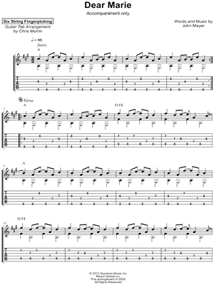 Dear Marie [accompaniment only]