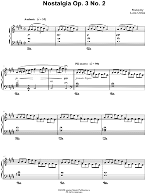 Nostalgia Op. 3 No. 2