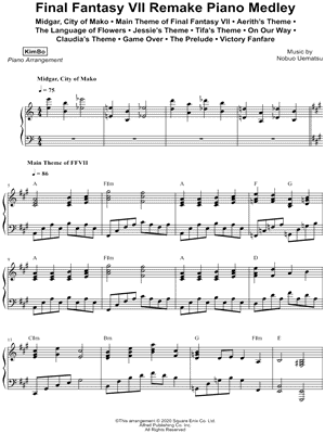Final Fantasy VII Remake Piano Medley