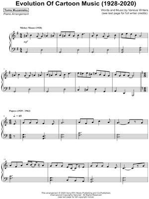 Evolution of Cartoon Music (1928-2020)