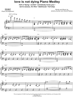 love is not dying Piano Medley