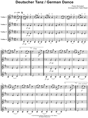 German Dance - Violin Quartet