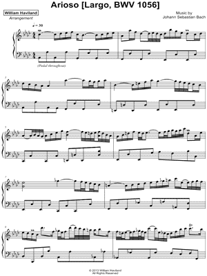 Concerto No. 5 in F Minor, BWV 1056: II. Largo (Arioso)