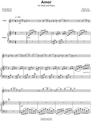 Amor - Violin & Piano