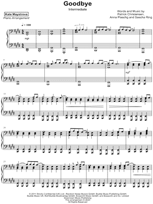 Goodbye [intermediate]