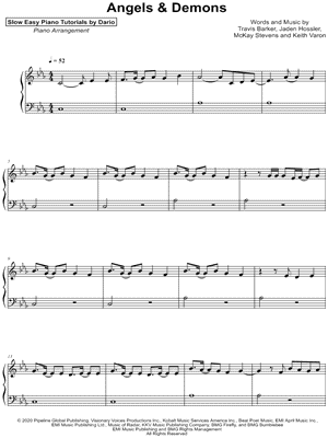 Angels & Demons [Slow Easy Piano Tutorial]