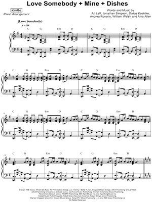 Love Somebody + Mine + Dishes