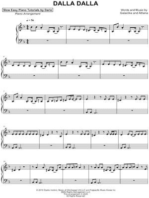 DALLA DALLA [Slow Easy Piano Tutorial]