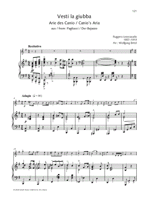 Vesti la Giubba - Violin & Piano