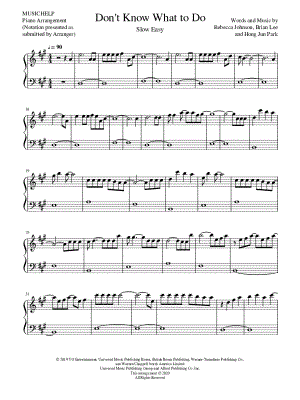 Don't Know What to Do [slow easy]