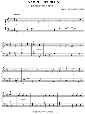 Symphony No. 5 in C Minor, Op. 67 - 3rd Movement [Excerpt]