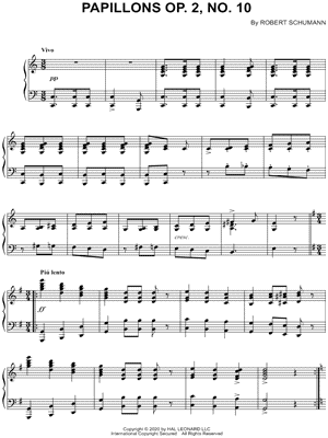 Papillons Op. 2, No. 10