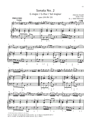 Sonata No. 2 G Major - Violin & Piano