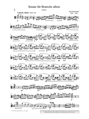 Sonate für Bratsche allein