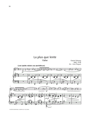 Le plus que lente - Violin & Piano