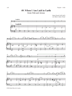 When I Am Laid in Earth - Cello & Piano