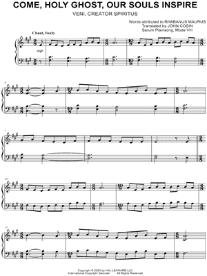 Come, Holy Ghost, Our Souls Inspire