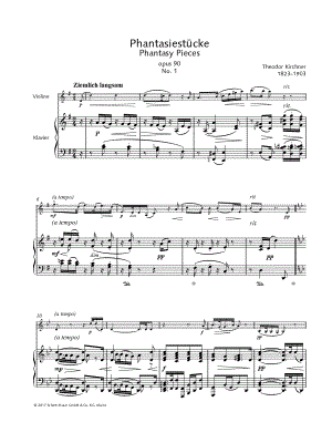 Phantasiestücke No. 1 - Violin & Piano