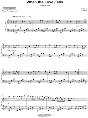 When the Love Falls [intermediate]