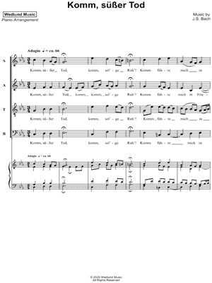 Komm Susser Tod BWV 478