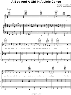 A Boy and a Girl in a Little Canoe