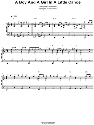 A Boy and a Girl in a Little Canoe