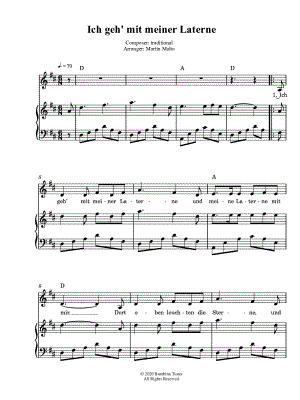 Ich geh' mit meiner Laterne