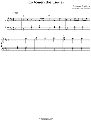 Es tönen die Lieder