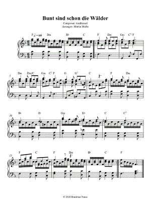 Bunt sind schon die Wälder