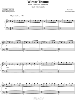 Winter from the Four Seasons (Allegro) [early intermediate]