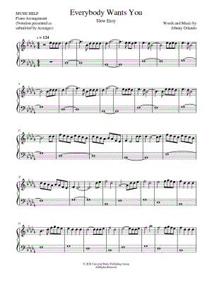 Everybody Wants You [slow easy]