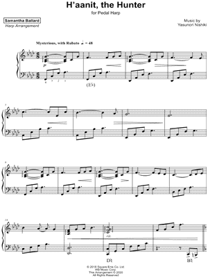 H'aanit, the Hunter [pedal harp]