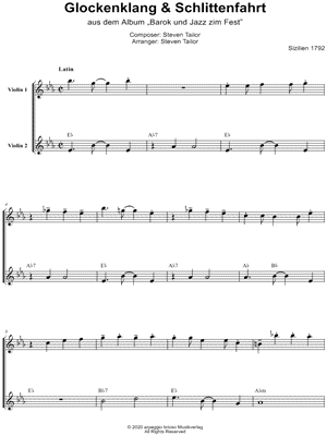 Glockenklang & Schlittenfahrt - Violin Duet