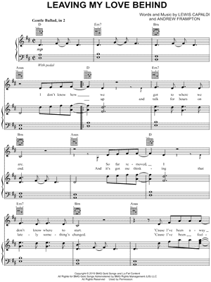 Leaving My Love Behind