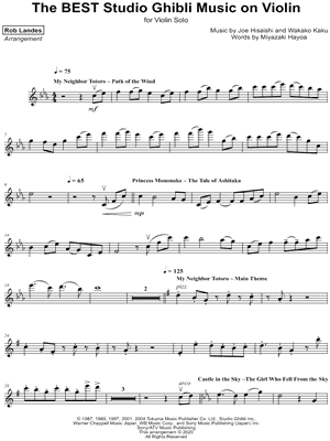 The BEST Studio Ghibli Music on Violin