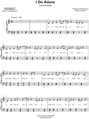 I Do Adore [intermediate]