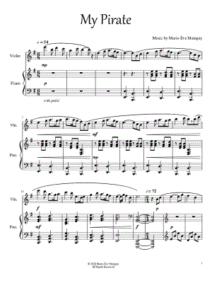 My Pirate - Violin & Piano