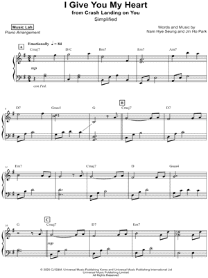 I Give You My Heart [simplified]