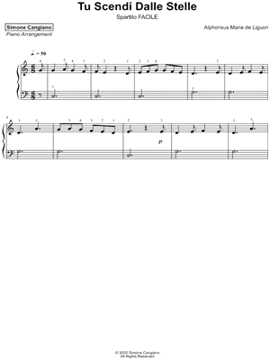 Tu scendi dalle stelle [easy]