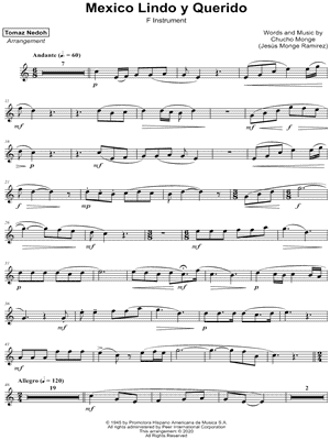 México Lindo y Querido - F Instrument