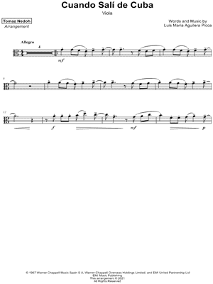 Cuando Salí de Cuba - Viola