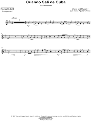 Cuando Salí de Cuba - Bb Instrument