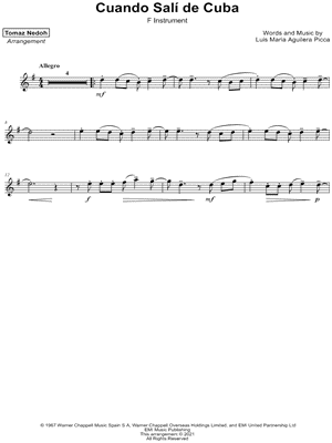 Cuando Salí de Cuba - F Instrument