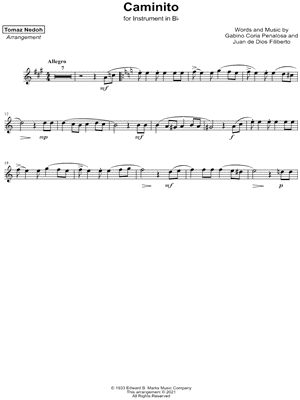 Caminito - Bb Instrument