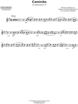 Caminito - C Instrument