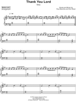 Thank You Lord [easy]