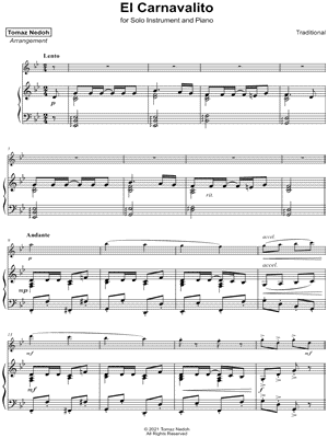 El Carnavalito - Piano Accompaniment