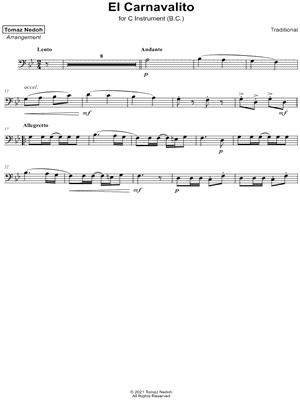 El Carnavalito - Bass Clef Instrument